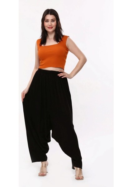 Siyah Yöresel Viskon Dokuma Şalvar fırsatları