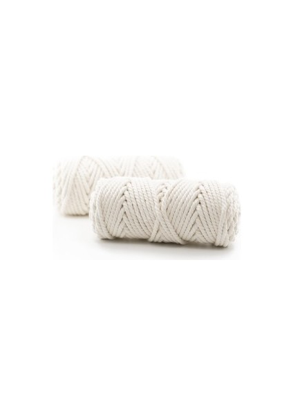 Pamuk Makrome 4 mm Ip Ekru