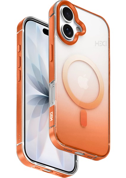 Apple iPhone 17 HBC-395 Altai Magsafe Kapak - Turuncu