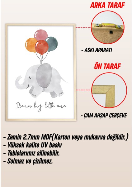 Ahşap Çerçeveli Mdf Tek Tablo Çocuk Odası Dekoru Tablo (Kendi Tablo Setinizi Oluşturacağınız Liste) 23 x 32 Çerçeveli 1090 modelleri