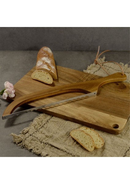 Ev Yapımı Ekmek Için Bükülmeye Karşı Dayanıklı Ahşap Ekmek Kesici Ekmek Testeresi Sandviç Dilimleyici Tost Testeresi (Yurt Dışından) indirimleri
