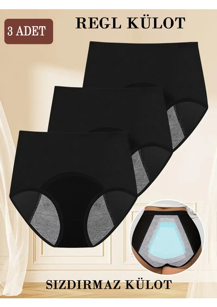 3'lü Comfortflow Ultimate Regl Külodu Süper Emici, Günlük Gece Boyunca Heryaşa Uygun Sızdırmaz Külot fiyatları
