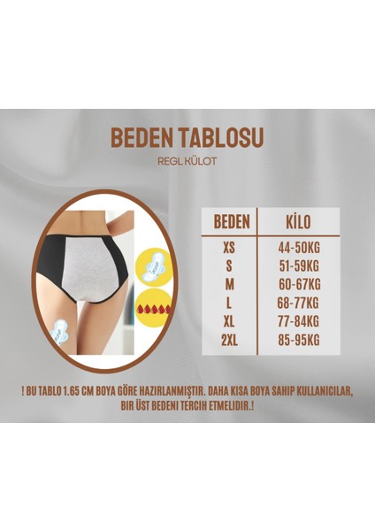 3'lü Comfortflow Ultimate Regl Külodu Süper Emici, Günlük Gece Boyunca Heryaşa Uygun Sızdırmaz Külot