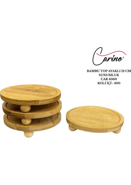 Bambu Top Ayaklı Ikili 12 cm Sunumluk