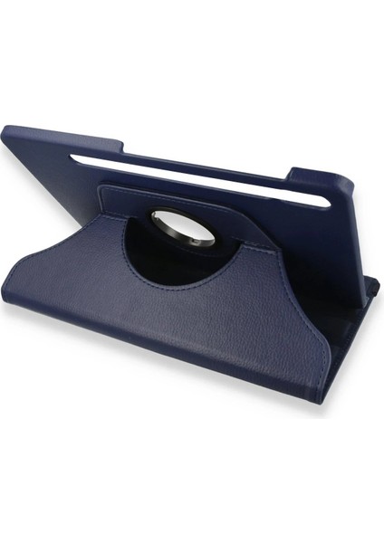 Samsung Galaxy X800 Tab S8 Plus 12.4 Kılıf 360 Tablet Deri Kılıf - Lacivert - A6861-7548