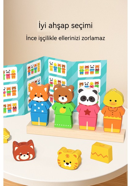 Ahşap Erken Çocukluk Renk Biliş Eşleştirme Üçlü Şekiller Geometrik Kolon (Yurt Dışından) modelleri