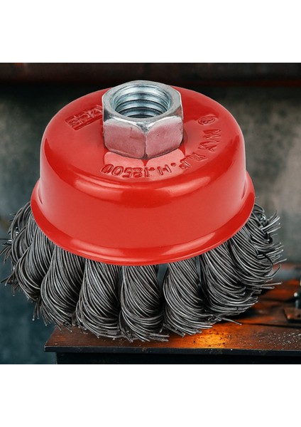 Fixonic Eratool ERA10049 75MM Burmalı Çanak Fırça Gri Telli fiyatları
