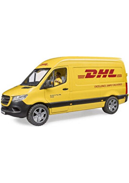 Oyuncak Araba MB Sprinter DHL Kamyonu Sürücü ile 43.5 cm ABS Plastik Model