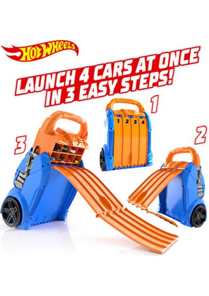 Multi Launcher 20 Araba Depolama ve Fırlatma Rampası 1/64 Ölçekli Oyuncak