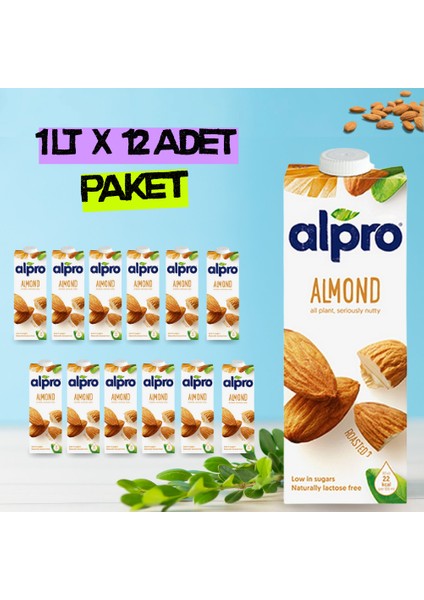 Orijinal Badem Sütü 1 Lt x 12 Adet
