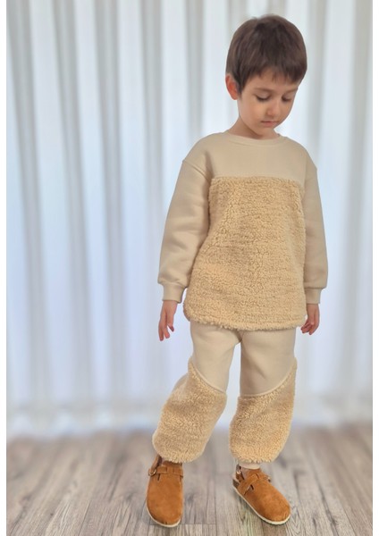 Kuzu Kumaş Çocuk Teddy Eşofman Takımı fiyatları