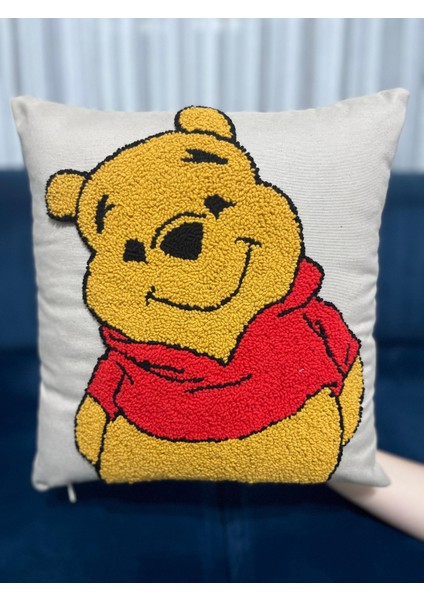 Winnie The Pooh Punch Kırlent Kılıfı /el Işi Punch Kırlent 40X40 modelleri