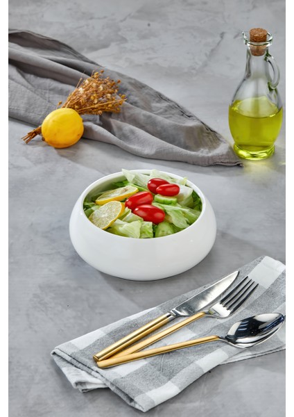 Porselen Yuvarlak Salata ve Servis Kasesi 17X6,5 cm fırsatları