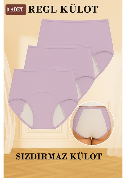 3'lü Comfortflow Ultimate Regl Külodu Süper Emici, Günlük Gece Boyunca Heryaşa Uygun Sızdırmaz Külot fiyatları
