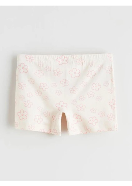 Beli Lastikli Çiçek Baskılı Kız Çocuk Boxer 3'lü (W5) indirimleri