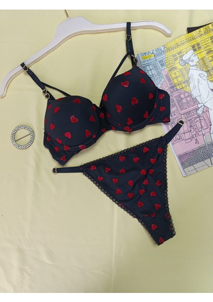 Ipli Destekli Yarım Dolgulu Lave Me Sütyen Takım