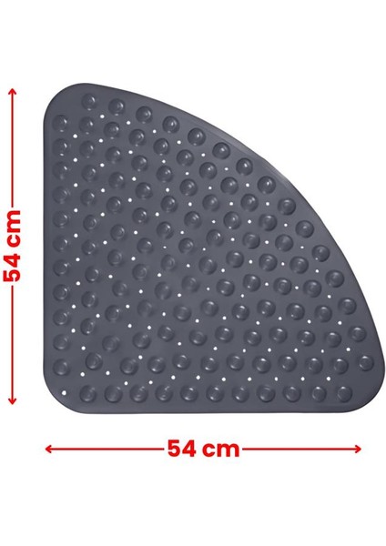 Vantuzlu Banyo Duş Kaydırmaz Paspası Üçgen, Küvet Içi Banyo Zemini Kaydırmaz Masaj Halı (54X54CM) fiyatları