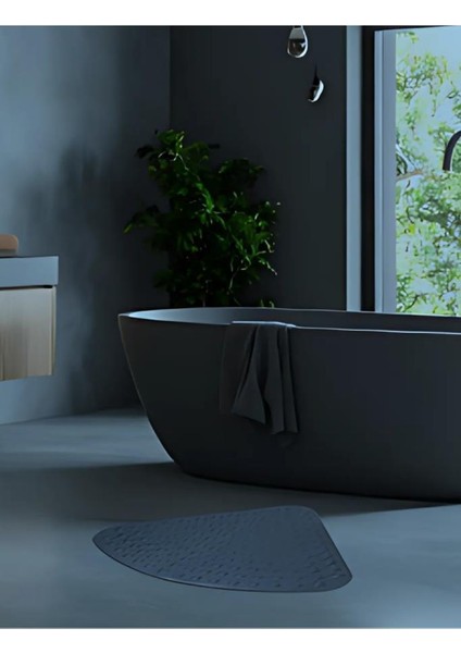 Vantuzlu Banyo Duş Kaydırmaz Paspası Üçgen, Küvet Içi Banyo Zemini Kaydırmaz Masaj Halı (54X54CM) modelleri