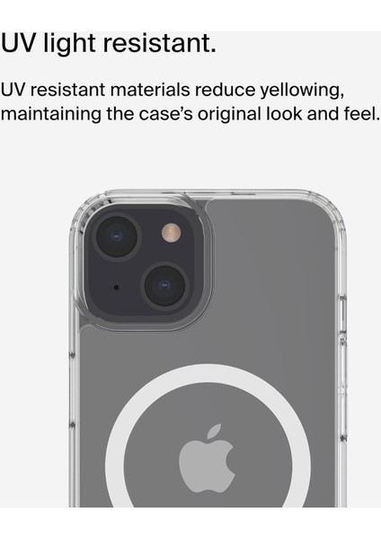 Sheerforce™ Magsafe Iphone 14 ve Iphone 13 Için Uyumlu Telefon Kılıfı, Işlenmiş Kaplamalı, Da fırsatları