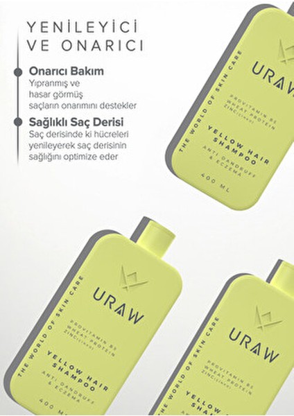 Yellow Şampuan Kepeğe Karşı Etkili Vitaminli Bakım 400 ml Tüm Saçlar İçin