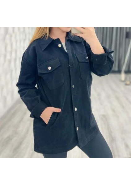 Kadın Gabardin Gömlek Yaka Ceket fiyatları