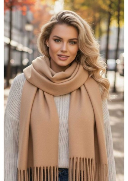 Unisex Yumuşak Dokulu Püsküllü Kışlık Buklet Atkı Şal 2'li Set fiyatları