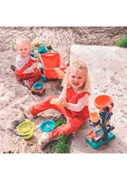 Kırmızı Plaj Vagonu 11 Parça Eğlenceli Oyun Seti 35x23x20 cm 3 Yaş ve Üzeri İçin