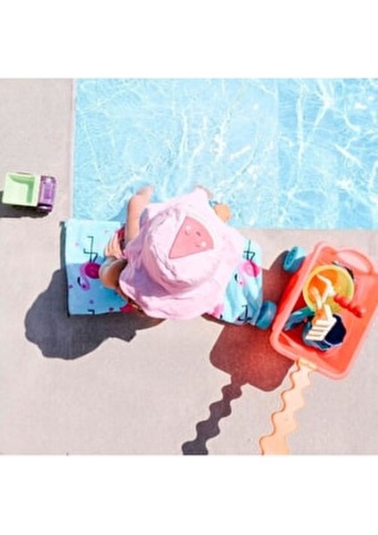 Kırmızı Plaj Vagonu 11 Parça Eğlenceli Oyun Seti 35x23x20 cm 3 Yaş ve Üzeri İçin