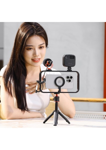MG-001 Manyetik Video Rig Smartphone Cage Çerçeve indirimleri