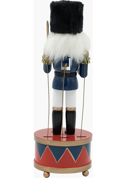 Kurmalı Müzikli Kırmızı/lacivert Nutcracker 30CM modelleri