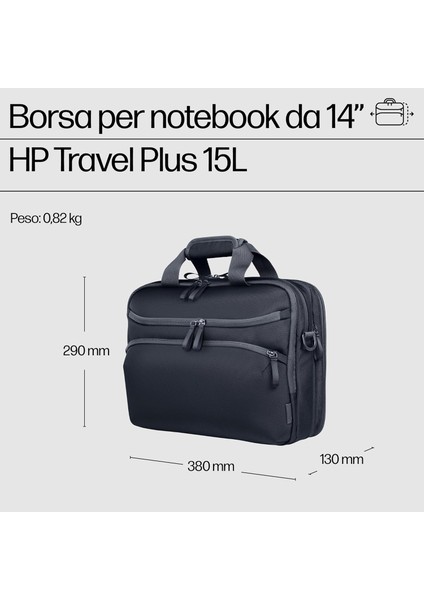 14 Travel Plus 15LT Laptop Çantasi Graphite Blue A2CE2AA fırsatları