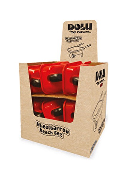 El Arabası Kırmızı Renk Çocuklar İçin 20x50x27 cm Motor Becerilerini Destekler