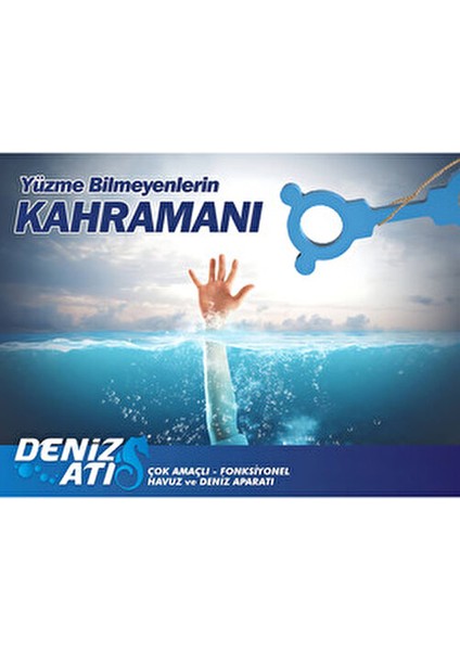 Hak-İş Deniz Atı Yüzme Yardımcı Aparatı Mavi Renk Çok Amaçlı Kullanım İçin Tasarlandı