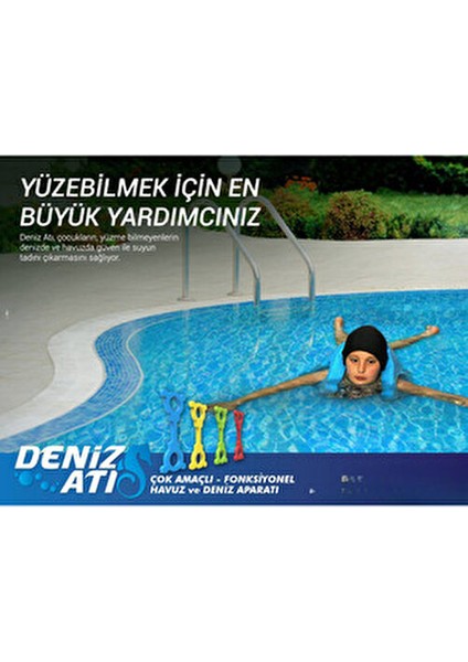 Hak-İş Deniz Atı Yüzme Yardımcı Aparatı Mavi Renk Çok Amaçlı Kullanım İçin Tasarlandı