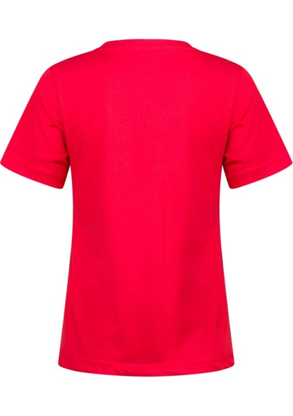 Alone Baskılı V Yaka Kadın T-Shirt 413