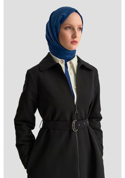 Trok Kemerli Pardesü 25K8512 Siyah modelleri