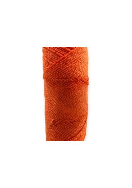 Makrome Ipi 3mm Polyester Turuncu Simli