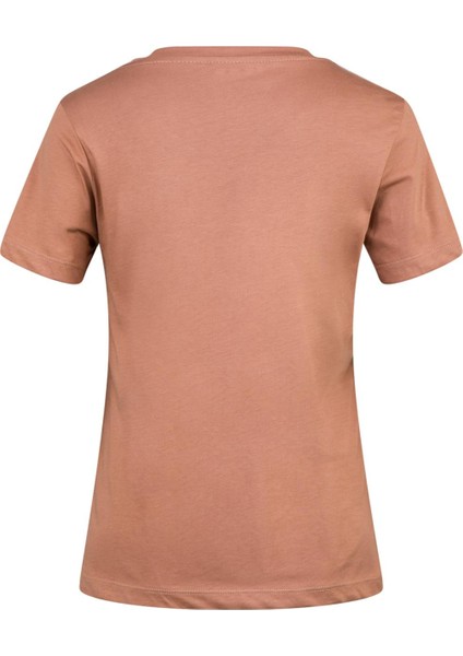 Alone Baskılı V Yaka Kadın T-Shirt 404