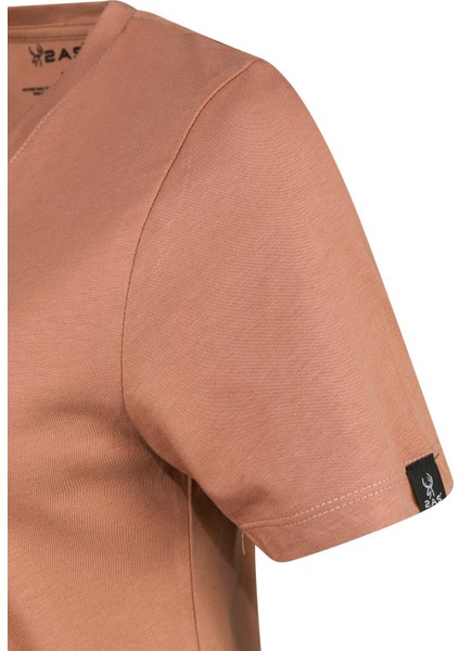 Alone Baskılı V Yaka Kadın T-Shirt 404