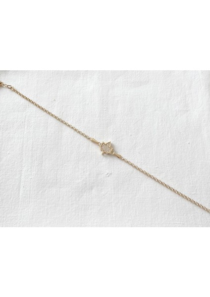 Yaprak Altın Bileklik