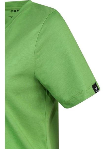 Alone Baskılı V Yaka Kadın T-Shirt 402