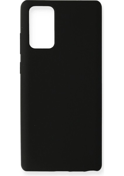 Samsung Galaxy Note 20 Kılıf Nano Içi Kadife Silikon - Siyah - A7582-4556