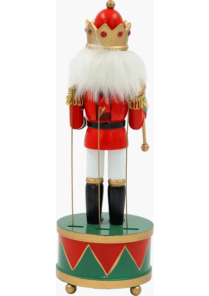 Kurmalı Müzikli Kırmızı/yeşil Nutcracker 30CM fırsatları