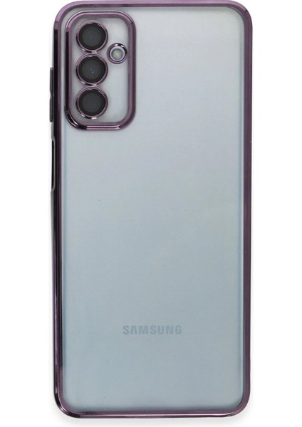 Samsung Galaxy M23 Kılıf Lensli Silikon - Mor - A3833-9220 fiyatları