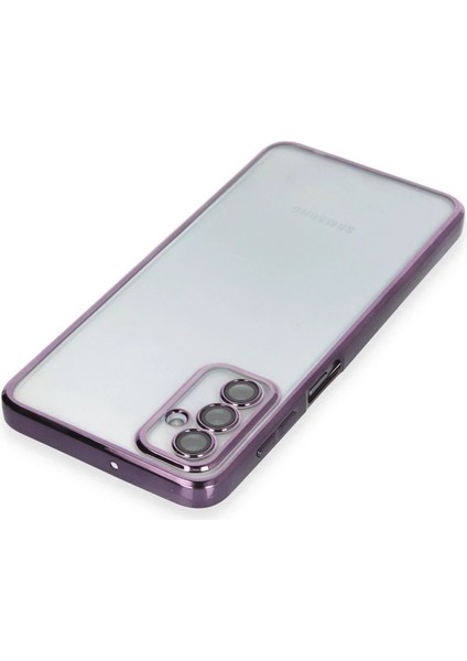 Samsung Galaxy M23 Kılıf Lensli Silikon - Mor - A3833-9220 modelleri