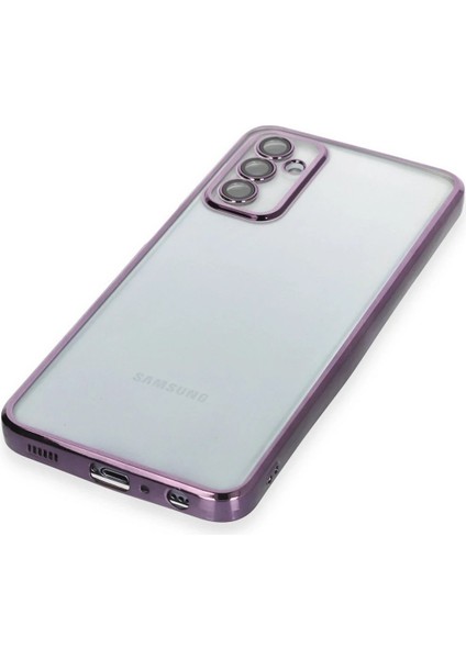 Samsung Galaxy M23 Kılıf Lensli Silikon - Mor - A3833-9220 fırsatları