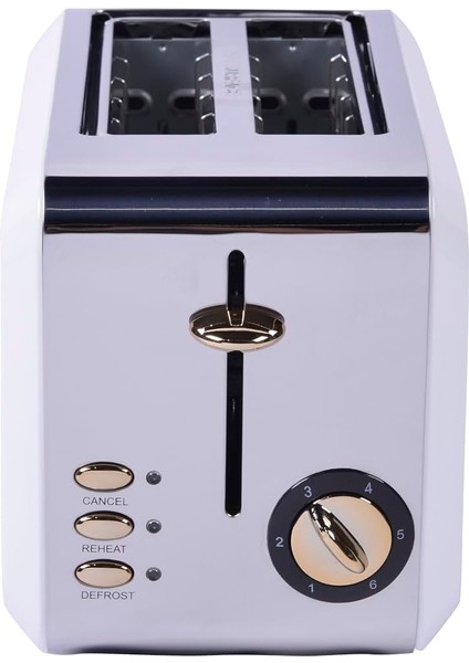 Gem Titan 2 Dilim Ekmek Kızartma Makinesi – 980 W, Paslanmaz Çelik Gövde | Beyaz Gümüş fiyatları