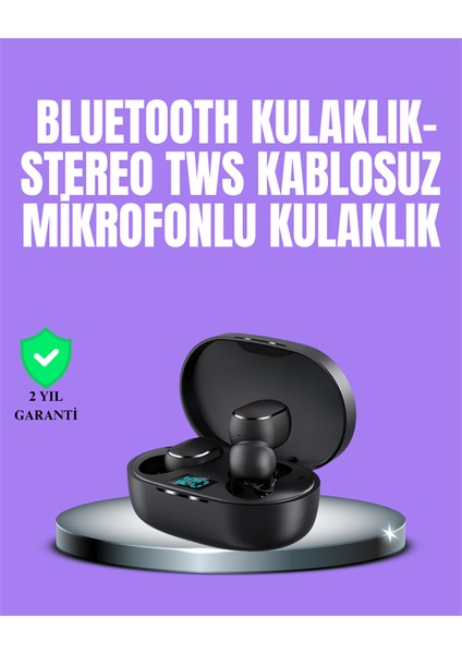 Bluetooth Kulaklık Tws Yüksek Ses Kaliteli Kesintisiz Dijital Göstergeli Kulaklık