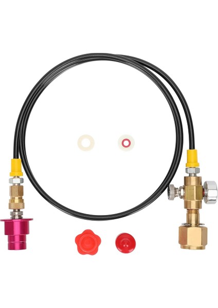 Terra Duo Art Gaia Aqua Fizz Serisi (60 Inç) Için Soda Makinesi Co2 Adaptörü Hızlı Bağlantı Adaptörü Hortumu CGA320 Vanası Için (Yurt Dışından)