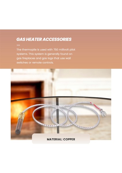 Gaz Şöminesi/su Isıtıcısı/gazlı Isıtıcı Için 5 Adet Termokupl Yedek Termokupl Jeneratörü (Yurt Dışından) modelleri